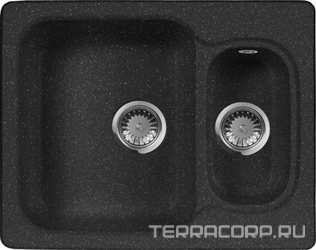 Мойка кухонная AquaGranitEx M-09 черная