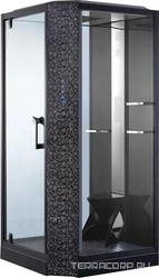 Душевая кабина Orans SR-89101LS черная, с баней| 100x220x100