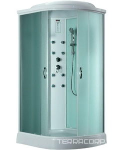 Душевая кабина Timo Eco TE-0702 L, 120*80*218 см, стекло матовое / текстурное, акриловый поддон 15 см, ZZ Timo eco TE-0702PL