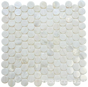 Мозаика Мастера Керамики Glass 752 из натурального перламутра (чип 25) 28,5х29,5 n/a 