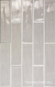 Керамическая плитка APE Ceramica Monocroma Petal LightGrey Craquele  ZZ7,5x30 Серый 