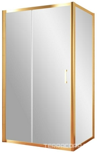 Душевое ограждение , 120x80x1900 мм, профиль золото, стекло прозрачное, БЕЗ поддона ZZ Vegas Glass ZP+ZPV ZP+ZPV 120*80 09 01