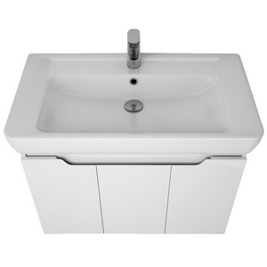 Тумба подвесная  (D) -80см., 2 распашн.дверцы, БЕЗ раковины арт.192185, цв.белый KL Dreja Q 99.1003