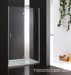 Душевая дверь1000х1950 мм, стекло- прозрачное, профиль-хром,  ZZ Cezares Bergamo BERGAMO-W-B-12-100-C-Cr-R