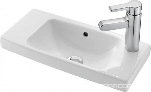 Раковина /50x22/, отверстие справа, БЕЗ полот.держ. ODEON UP ZZ Jacob Delafon Odeon Up E4701R-00