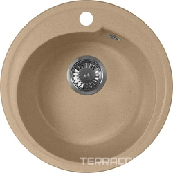 Мойка кухонная AquaGranitEx M-45 песочная| 44x44x18