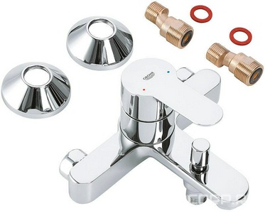 Смеситель для ванны и душа, однорычажный, БЕЗ душ.гарн., хром Grohe BauEdge 23334000