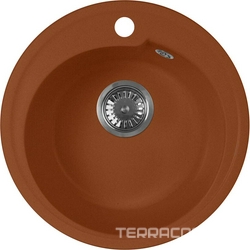 Мойка кухонная AquaGranitEx M-45 терракот| 44x44x18