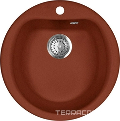 Мойка кухонная AquaGranitEx M-07 красный марс| 49x49x20