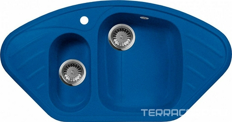 Мойка кухонная AquaGranitEx M-14 синяя| 50x95x17