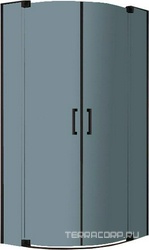 SLIDER-R-2-80/90-GRIGIO-NERO Душевой уголок | ZZ