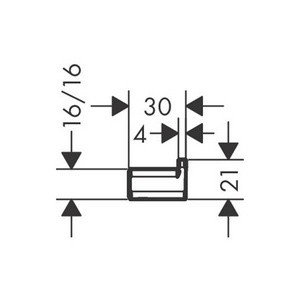 Крючок (цв.полированнное золото),  ZZ Hansgrohe AddStoris 41742990
