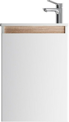 Тумба подвесная X-Joy, 45 см, ЛЕВАЯ, БЕЗ РАКОВИНЫ, 42.5x24.8x58 см, цв. белый глянец, ZZ