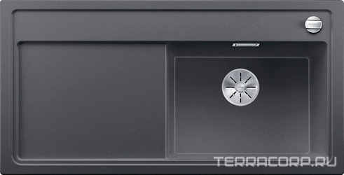 Мойка кухонная Blanco Zenar XL 6S темная скала, правая| 51x100x19