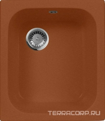 Мойка кухонная AquaGranitEx M-17 терракот| 48x42x19