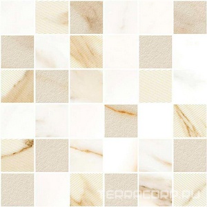 Мозаика Azori Calacatta Royal Мозаика CALACATTA ROYAL MOSAIC 30x30 Черный 