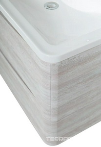 База под раковину подвесная с двумя выкатными ящиками, 900x450x500мм, без раковины, (цв.Rovere Vintage Bianco), Acqua ZZ BelBagno ACQUA ACQUA-900-2C-SO-RVB