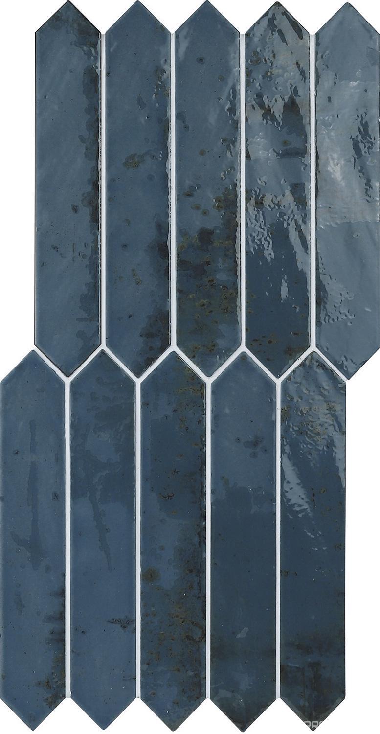 Керамическая плитка APE Ceramica Grunge Picket Blue 4,3x24,3 Синий, фото 3