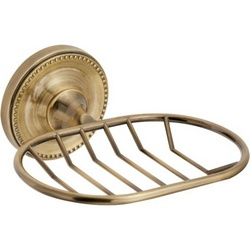 Мыльница-решетка настенная, бронза XX