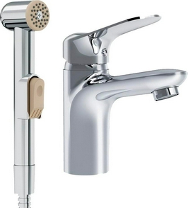 Смеситель для раковины  с гигиеническим душем, цв.хром ZZ AMPM Sunny F85C03000