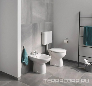 Биде напольное альпин-белый Grohe 39432000, ZZ Grohe BauCeramic 39432000