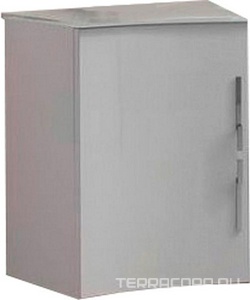 Подвесной шкафчик под раковину с распашной дверцей (реверсивный) 34x40x55см, (цв.Bianco Lucido),  ZZ Cezares Sting 54659