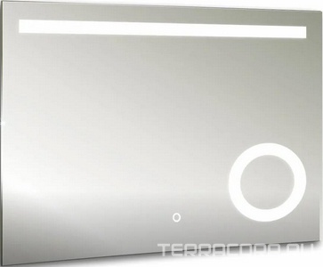 Зеркало с внутренней подсветкой 800*h600, сенсор, встр. косметическое зеркало XX Aquanika Cosmo AQC6080RU27