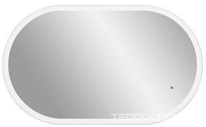 Зеркало 60х100 см, универсальный монтаж, LED подсветка с сенсорным выключателем XX