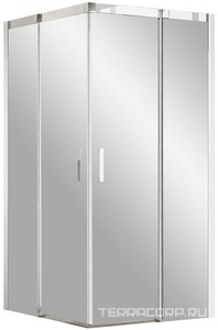 Душевой уголок MSRV-800*800 мм, профиль-хром, стекло - прозрачное, без поддона, с установочным комплектом  ZZ Ravak Matrix 1WV44C00Z1