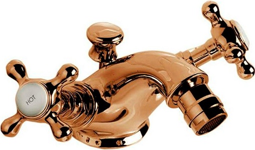 Смеситель для биде, на 1 отв. с д/к, (цв. латунь),  ZZ Devon & Devon Austin UTAU920