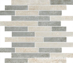 Мозаика Гранит Стоун Базальт Кремовый/Серый 2  полиров/мат PGR/MR XX 30x35,8