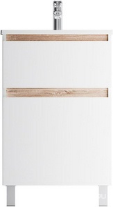 Тумба под раковину , напольная, 55 см, 2 ящика, белый глянец,(без раковины)  ZZ AMPM X-Joy M85AFSX0552WG