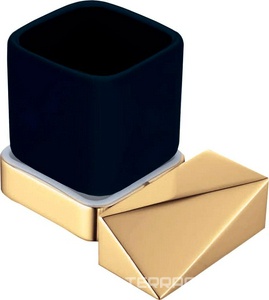 Стакан подвесной, цв. золото+ черный ZZ Boheme New Venturo 10314-G-B