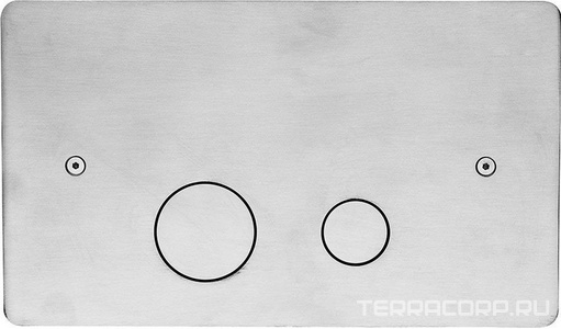 Клавиша двойного смыва, для монтажных рам (инсталяций) ТЕСЕ для унитазов, (кнопки круглые, цв.нерж.сталь),  ZZ Cisal Xion ZA001770 D1