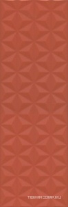 Керамическая плитка Kerama Marazzi Диагональ  красный структура обрезной KL 25x75 Красный 