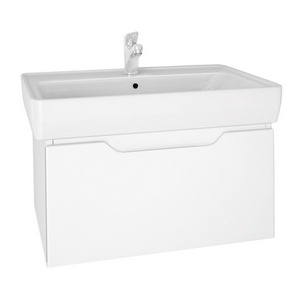 Тумба TINY, 60 см, подвесная, 1 ящик, белый глянец (ум. Фостер 60) , ZZ Dreja Tiny 99.0902