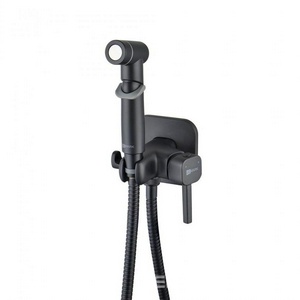 Гигиенический душ со смесителем Lemark  LM7165BL С ВНУТРЕННЕЙ ЧАСТЬЮ, цв.черный матовый Lemark Solo LM7165BL