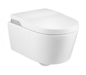 Подвесной унитаз IN-WASH INSPIRA 45х70,2x60 см, безободковый,с электорнной функц. биде, крышка-сиденье с функцией биде, пульт в комп, XX