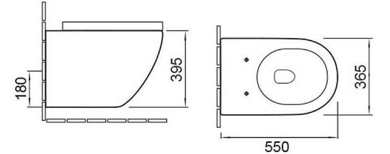 Унитаз подвесной безободковый, сиденье ультратонкое soft close, черный матовый,  ZZ Vincea Globo VT1-14MB