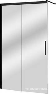 Душевая перегородка RGW Walk In WA-13-B 100x195, профиль матовый черный, стекло прозрачное ZZ RGW Leipzig 
06123399-11
