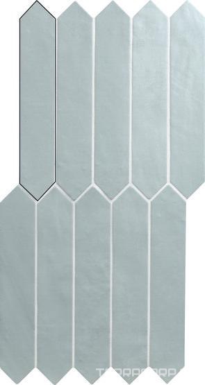 Керамическая плитка APE Ceramica Switch Off Blue Matt 4,3x24,3 Голубой, фото 4
