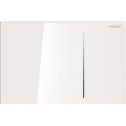 Клавиша двойного смыва, (стекло цв.белый), Sigma 70 ZZ