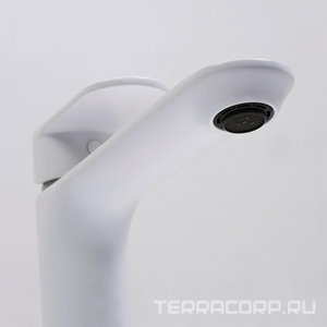 Смеситель для раковины  8503H без д/к, цв.белый ZZ Wasserkraft Mindel 8503H