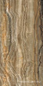 Керамогранит Idalgo Гранит Оникс  коричневый LLR лаппат   60x120 Коричневый 