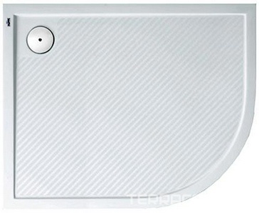 Поддон для душа 1/4 круга 1200х900хh40мм, угол слева, полимерный, усиленный, без ножек и сифона,  ZZ Huppe Huppe Purano 202147 055