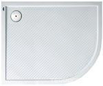 Поддон для душа 1/4 круга 1200х900хh40мм, угол слева, полимерный, усиленный, без ножек и сифона,  ZZ Huppe Huppe Purano 202147 055