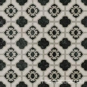 Керамогранит Kerama Marazzi Фреджио Декор  3 черно-белый ZZ20x20 Черный 