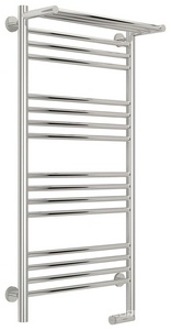 Полотенцесушитель "+" 1000*500 мм + 1 прямая полка., электрический, пульт управ. справа, в комплекте 4 телескоп.кроншт. цв.хром ZZ Сунержа Богема 00-5207-1050