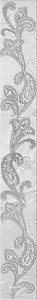 Керамическая плитка Azori Lounge Бордюр SFUMATO GREY PAISLEY 50.5*6.2 n/a 