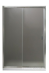 Дверь для душа, в нишу 1100хh1850мм, раздвижная, 1 дверь, 1 неподв.секция, правая/левая, (стекло прозрачн.5мм, фурн.цв.хром), Uno ZZ